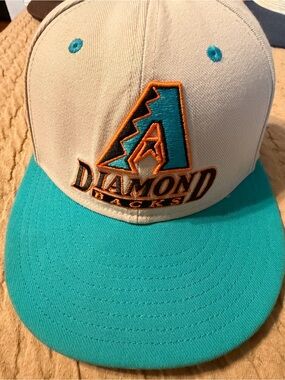 Topps Arizona Diamondbacks Teal Brim Cream Panel Snapback Hat